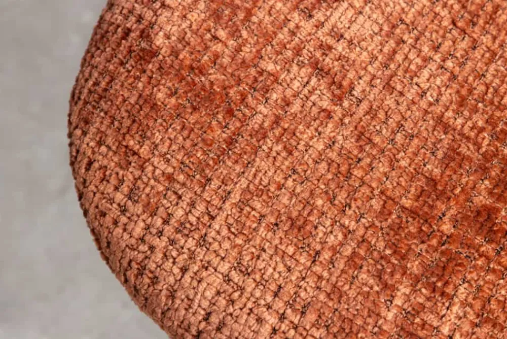 Riess-Ambiente Stühle > Stilvolles 2er-Set Stühle GLAMM rost braun Chenille Cremona schwarze Metallbeine