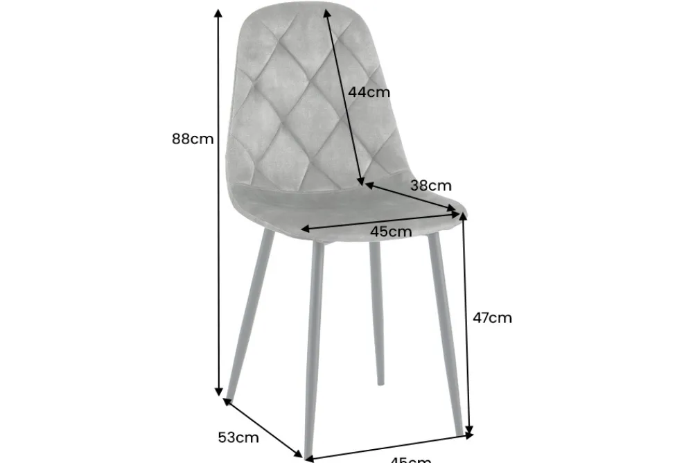 Riess-Ambiente Stühle|Samt Möbel > Stilvolles 2er-Set Stühle GLAMM grün Samt schwarze Metallbeine