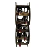 Riess-Ambiente Weinregale > Stilvolles Weinregal BITCOIN 70cm natur Holzregal für 10 Flaschen und 4 Gläser