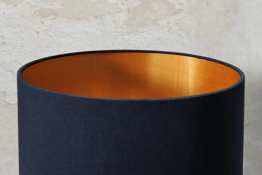 Riess-Ambiente Tischlampen > Tischlampe JEWELRY 75cm schwarz gold natur Eisenholz Massivholz