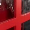 Riess-Ambiente Barschränke > Vintage Barschrank TELEPHONE 200cm rot Mangoholz massiv englische Telefonzelle Vitrine