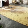 Riess-Ambiente Teppiche > Vintage Baumwoll-Teppich MODERN ART XXL 350x240cm rostbraun verwaschen Used Look