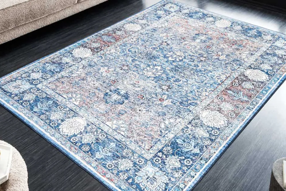 Riess-Ambiente Teppiche > Vintage Teppich HERITAGE 230x160cm blau beige rot Flachgewebe Muster