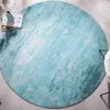 Riess-Ambiente Teppiche > Vintage Teppich MODERN ART 150cm türkis verwaschen rund Used Look
