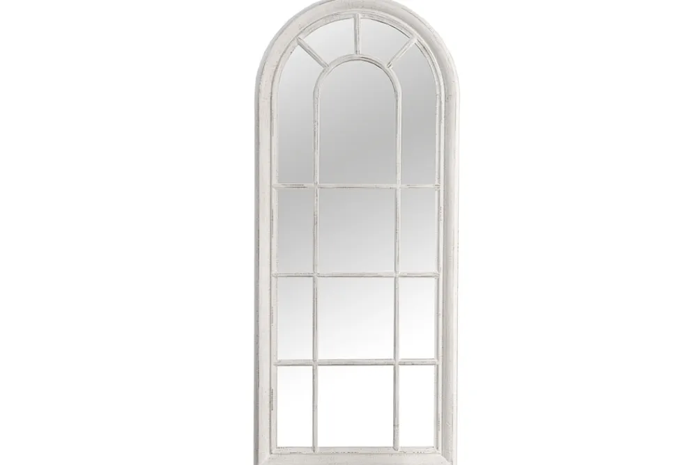 Riess-Ambiente Spiegel > Vintage Wandspiegel CASTILLO 140cm weiß creme Rundbogen Shabby Chic Design Landhausstil