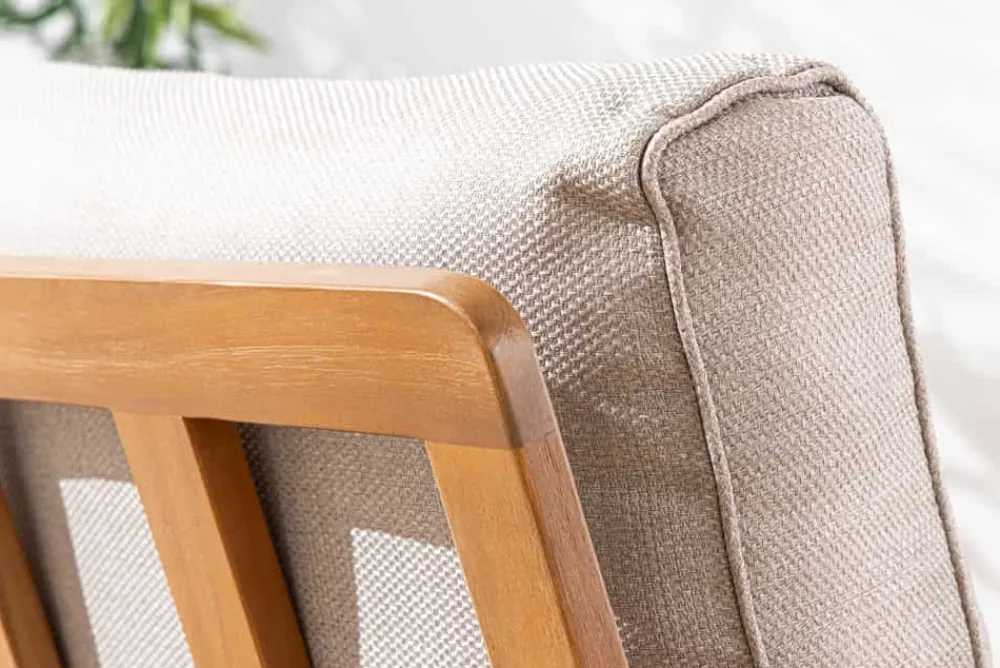 Riess-Ambiente Mehr...|Massivholzstühle > Wetterfester Gartenstuhl COMFORT LINE natur beige Akazienholz Loungesessel
