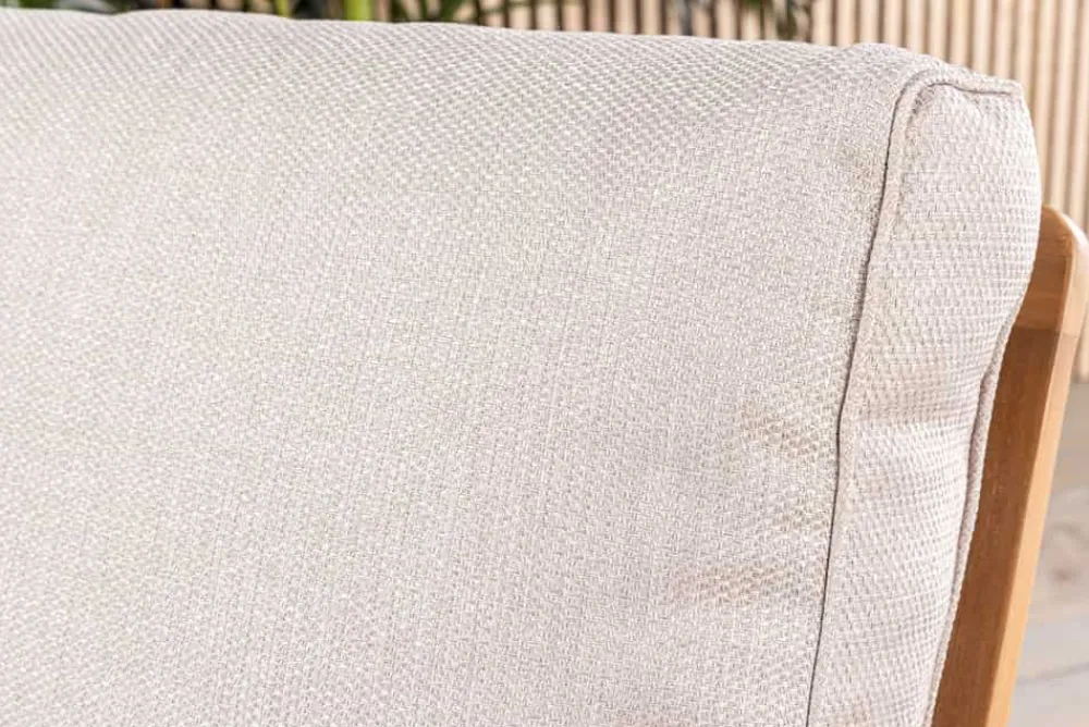Riess-Ambiente Mehr...|Massivholzstühle > Wetterfester Gartenstuhl COMFORT LINE natur beige Akazienholz Loungesessel