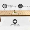 Riess-Ambiente Mehr...|Massivholz Gartenmöbel > Wetterfester Gartentisch KOPENHAGEN 220cm natur Akazie Massivholz In- und Outdoor