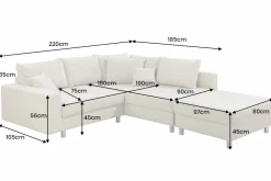 Riess-Ambiente Skandinavisch|Ecksofa ><noscript><img width=
