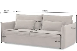 Riess-Ambiente Retro Möbel|3-Sitzer Sofa ><noscript><img width=