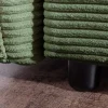 Riess-Ambiente Retro Möbel|3-Sitzer Sofa > XXL Sofa mit Schlaffunktion APARTMENT grün Cord inkl. Bettkasten und Kissen