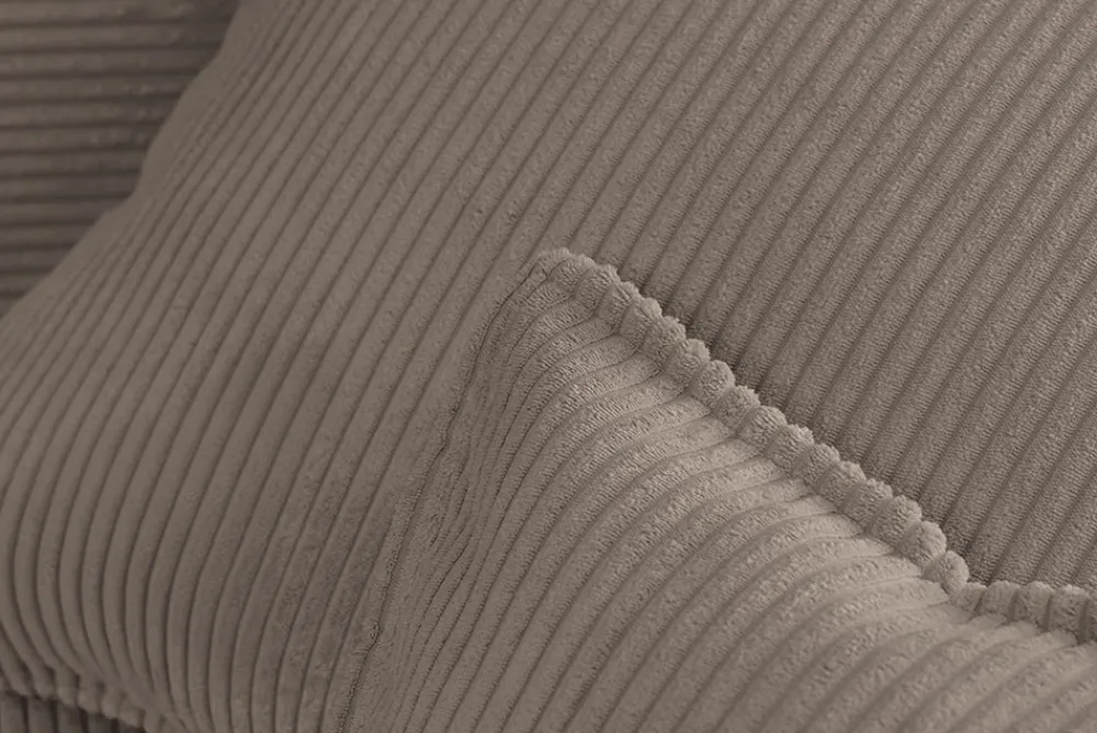 Riess-Ambiente Xxl Sofa > XXL Wohnlandschaft LODGE 315cm greige Cord Sofa mit Schlaffunktion und Stauraum
